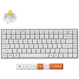 KEYCHRON K2 Max QMK Wireless Mechanical Keyboard BELA Popolnoma sestavljena (Hot-Swappable), Bela osvetlitev, Super Banana, (22095625) u