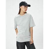 Koton Basic Oversize T-Shirt Short Sleeve Crew Neck Cotton cene