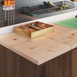 vidaXL Garažna omara za shranjevanje 30x51x85 cm trdna borovina | Shoptok.si