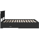  Krevetna konstrukcija Crna 140 x 190 cm Konstruirano drvo Slike
