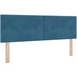  Krevet s madracem i LED svjetlom Tamnoplavi 140x190 cm Baršun | shoptok.hr