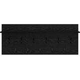  Vješalica za kapute na zidu Zidne Crni hrast 100 x 40 x 12 cm | shoptok.hr