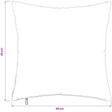  Presvlaka za jastuk 12 pcs ALMELO Krem 45 x 45 cm Kord | shoptok.hr