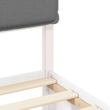  Posteljni okvir z oblazinjenim vzglavjem Svetlo siva, (5000100456) | Shoptok.si