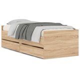  Okvir kreveta s ladicama boja hrasta 90x200 cm | shoptok.hr