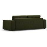 Micadoni Temno zelena raztegljiva sedežna garnitura iz tkanine bouclé 247 cm Jodie – Home | Shoptok.si