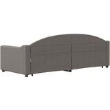  Dnevni krevet na razvlačenje smeđesivi 80 x 200 cm od tkanine | shoptok.hr