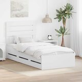  Krevetna konstrukcija Bijelo 100 x 200 cm Inženjersko Drvo | shoptok.hr
