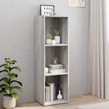 The Living Store Knjižna/TV omara siva sonoma 36x30x114 cm inženirski les - Knjižna Omarica, (21437078) Cene