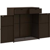  Vrtni ormarić za pohranu smeđi 105x55x113 cm od poliratana | shoptok.hr