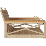  Klupa za ljuljanje bež 63x62x40 cm od poliratana | Eponuda.com