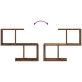  Polica na zidu Staro drvo 60 x 12 x 50,5 cm Konstruirano drvo | shoptok.hr