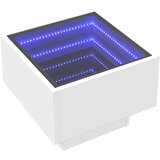  Bočni stolić LED bijeli 40 x 40 x 30 cm od konstruiranog drva | Eponuda.ba