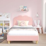  Krevet za djecu s uzglavljem Ružičasta 90 x 200 cm Bouclé | Shoptok.si