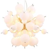 Globo 15633HO - Luster na sajli UDO 6xE14/25W/230V, prečnik 55 cm, bela | Eponuda.com