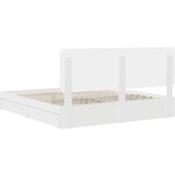  Krevet s od storage Bijelo 180 x 200 cm Konstruirano drvo | shoptok.hr