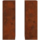  Stalak za biljke 2 pcs Rđa 24 x 24 x 75 cm | shoptok.hr