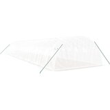  Staklenik s čeličnim okvirom bijeli 64 m² 16 x 4 x 2 m | shoptok.hr