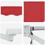  Električna retraktabilna tenda Crvena 3 5 x 2 5 m | shoptok.hr