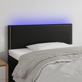  LED uzglavlje crno 80 x 5 x 78/88 cm od umjetne kože | shoptok.hr
