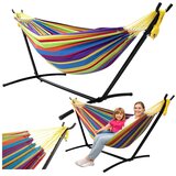  Okvir za viseću mrežu 250 cm + viseća mreža 200x120 (do 200 kg) - šarena Cene