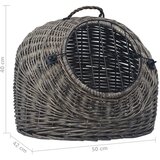  Transporter za mačke sivi 50 x 42 x 40 cm od prirodne vrbe | Eponuda.ba