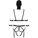Bad Kitty - ogrlica i maska set (crna) - M | shoptok.hr