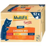MultiFit Cat Adult piščanec v omaki mix Multipack 92x100 g Cene