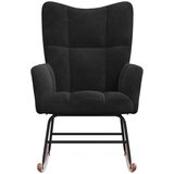  Gugalni stol črn žamet, (20702236) | Shoptok.si