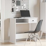  Radni stol bijeli 80 x 40 x 75 cm od iverice | Shoptok.si