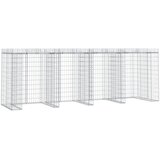  Gabionski zid za kantu za smeće 350x91x120 cm pocinčano željezo | shoptok.hr