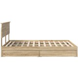  Postelja s shranjevanjem z vzglavjem Sonoma hrast 140 x 200 cm, (5000106672) | Shoptok.si
