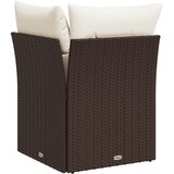 Kutna vrtna sofa od poliratana s jastucima smeđa | Eponuda.com