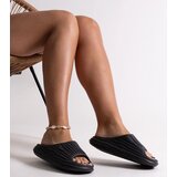  Black ruched slides Miniya | shoptok.hr