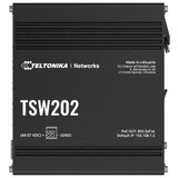 Teltonika TSW202 Managed L2 Gigabit Ethernet (10/100/1000) Power over Ethernet (PoE) Aluminium, Blue | shoptok.hr