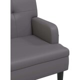  Klop z naslonom siva 112x65,5x75 cm umetno usnje | Shoptok.si