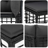  Zunanja garnitura za sedenje 12 pcs Črna in Temno siva, (5000272545) | Shoptok.si