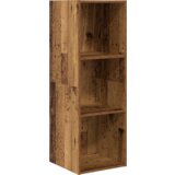 vidaXL TV Kabinet za Zid s policom 4 pcs Staro drvo 37 x 37 x 107.5 cm | shoptok.hr