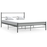 Furnova Posteljni okvir brez vzmetnice siv kovinski 140x200 cm, (21942010) | Shoptok.si