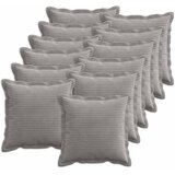  Presvlaka za jastuk 12 kom. HOUTEN Svjetlosiva 40 x 40 cm Kord | shoptok.hr