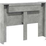  Krevetna ploča s LED-om s policom Beton 140 x 16,5 x 103,5 cm | Eponuda.ba