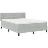  s opruga kutije Svijetlo siva 190 x 140 cm Baršun | shoptok.hr