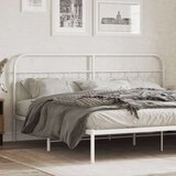 vidaXL Kovinsko vzglavje belo 200 cm | Shoptok.si