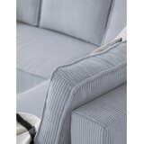 MID.YOU SEDEŽNA GARNITURA, rebrasti žamet svetlo siva | Shoptok.si