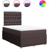 Maison Chic Box spring postelja - Vzmetna postelja z vzmetnico temno rjav 120x200 cm blago SL10842, (21903750) | Shoptok.si