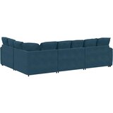  Modularna sofa s jastucima, plava baršunasta | shoptok.hr