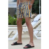 Madmext Swim Shorts - Yellow - Striped Cene