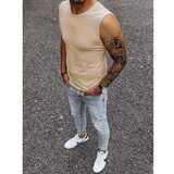 DStreet Men's plain tank top beige RX4918 Cijene