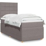  Krevet s oprugama i madracem smeđesivi 90x190 cm od tkanine | shoptok.hr