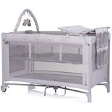 Chipolino putni krevetić LUNA s podlogom za prematanje Platinum | shoptok.hr